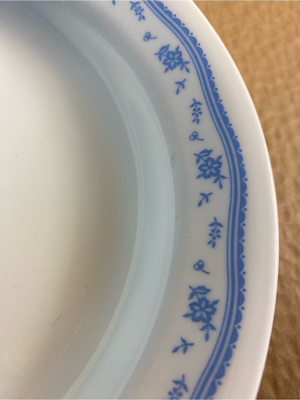 4 Corelle by Corning Morning Blue 8 1/2” Pasta Rimmed Bowls - Picture 11 of 12